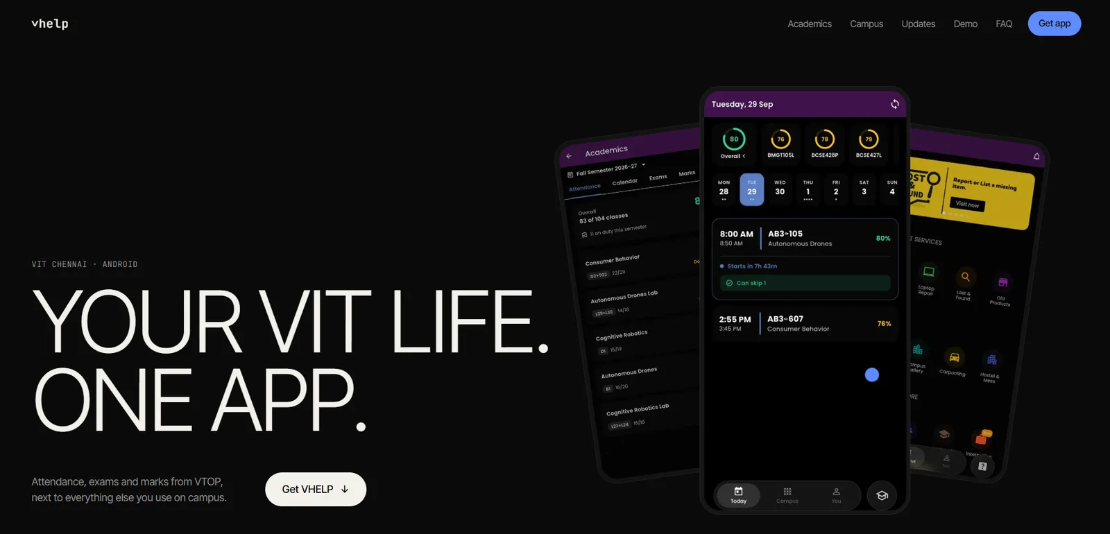 Screenshot of VHELP